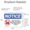 Signmission No Food Or Drink Allowed Beyond This Point, 24 in W x Rectangle, Vinyl Decal OS-2PACK-NS-D-1824-L-16125 - alternate 6